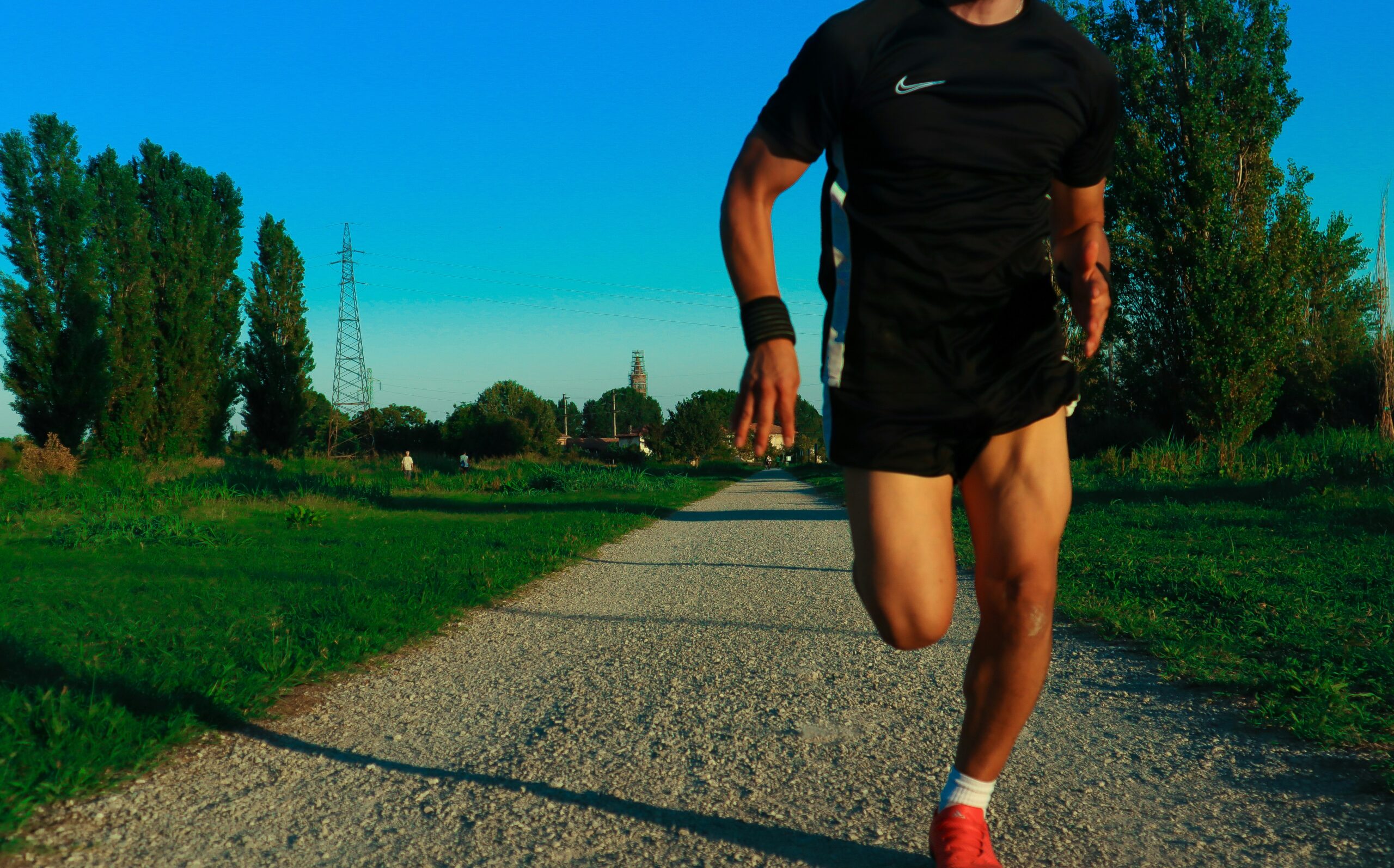 Beta-Alanin ältere Sportler – Läufer beim intensiven Training im Freien